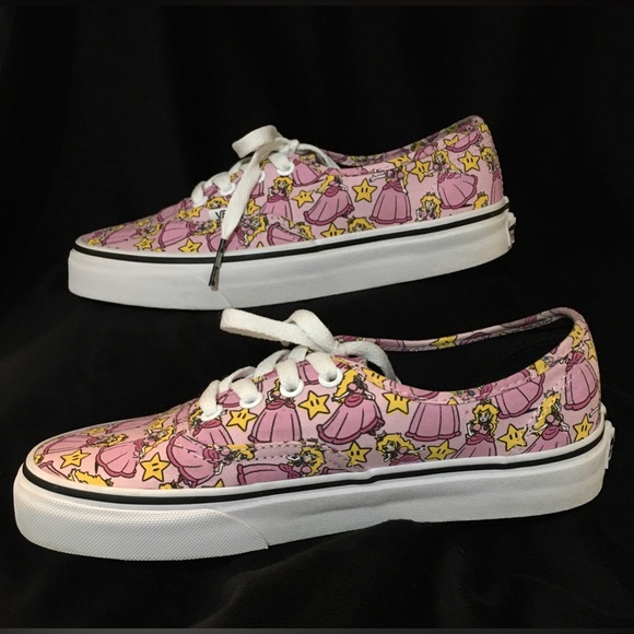 Vans - Unisex Limited Edition Princess Peach Sneakers - Womens 6.5 - Mens 5 - Picture 4 of 11